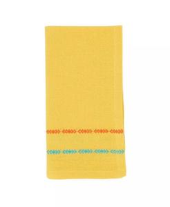 Настольные салфетки с рисунком Добби, набор из 4 шт., 18 x 18 дюймов Saro Lifestyle, желтый