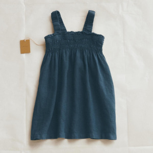 Сарафан Zara Summer Camp Strappy Linen, темно-синий