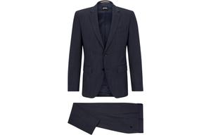 HUGO BOSS Мужской деловой костюм темно-синий