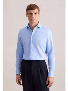 Рубашка делового кроя среднего синего цвета Seidensticker