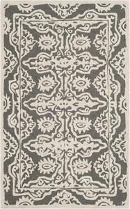 Ковер SAFAVIEH, 77 x 122 см, Bella Collection Dark Grey/Ivory BEL134C ручной работы из премиальной шерсти