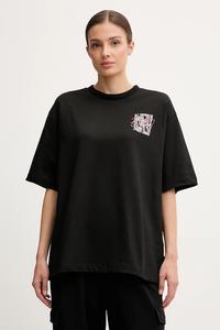 Хлопковая футболка Ea7 Emporio Armani, черный