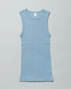 Хлопковый трикотажный пуловер без рукавов