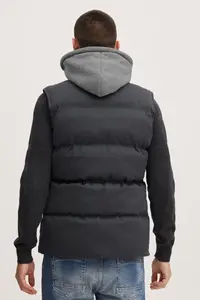 Стеганый жилет из смесового материала "BLEND BHJens", серый