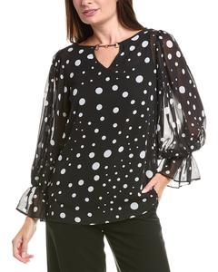 Джозеф Рибкофф Блузка с замочком-ключницей Joseph Ribkoff, черный