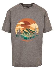 Рубашка F4NT4STIC Sonnenuntergang Berglandschaft, цвет Muddy colored