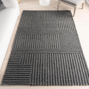nuLOOM Dorene Solid ковер 290 x 412 см из шерсти для гостиной спальни столовой, Charcoal