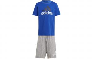 Детский спортивный костюм Adidas, комплект одежды (синий+серый)