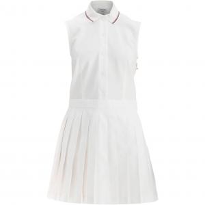 Плиссированная юбка-платье THOM BROWNE, белый