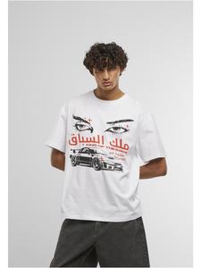 Футболка King Of The Race Oversize Tee белого цвета Mister Tee