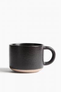 Кружка H&M Stoneware With Reactive Enamel, 10,4x8 см, черный