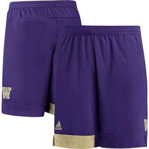 Мужские фиолетовые тренировочные шорты Washington Huskies adidas