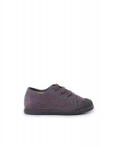 Детские кеды из парусины с вельветом Pisamonas, серый