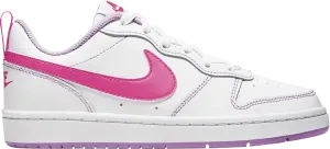 Кроссовки Nike Court Borough Low 2 GS 'White Hyper Pink', белый