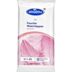 Влажные мочалки чувствительны alouette, 20 шт.