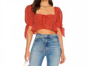 Топ Лейлы в красном цвете for Love & Lemons