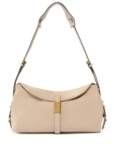 Сумка на плечо с логотипом Pinko, бежевый