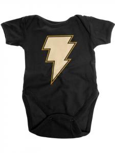 DC Comics Детский боди с короткими рукавами, черный