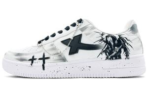 XTEP Кроссовки Air Force One Slip с низким верхом, водонепроницаемые, для скейтбординга, унисекс, белые