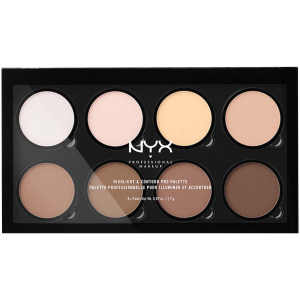 NYX Professional Makeup Highlight & Contour Pro Палетка для контурирования лица HCPP 01, 21,6 г