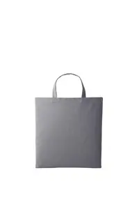 Хлопковая сумка-шопер с короткой ручкой Nutshell, серый
