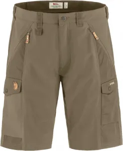 Мужские шорты Fjällräven Abisko - эластичные вставки, усиленные вставки, прочная ткань - походы, треккинг, Light Olive