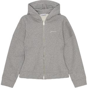 Куртка с вышитым логотипом GANNI, Paloma Dove серый микс