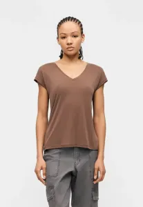 Футболка filli с v-образным вырезом, базовая футболка Vero Moda, Chocolate Martini