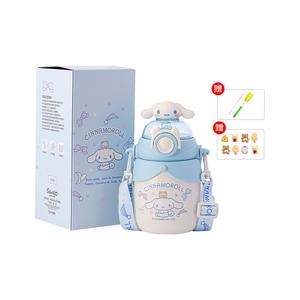 Кружка cinnamoroll с изоляцией, унисекс стильная милая соломинка, 600 мл Sanrio, Cinnamoroll (Includes Cup Brush+Straw Brushes+Random 3D Stickers)