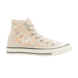 Кроссовки Converse Wmns Chuck Taylor All Star High 'Boho Crochet', кремовый