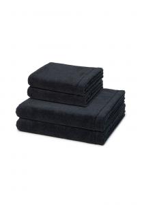 Набор полотенец Cawö Lifestyle, 4 штуки, 100x50/140x70 см, черный