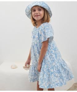 Платье с короткими рукавами