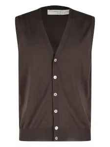 Жилет Filippo De Laurentiis, коричневый