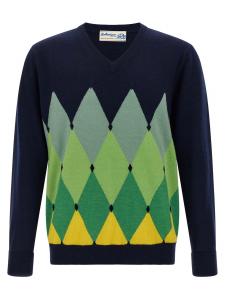 Свитер с узором «аргайл» Ballantyne, синий