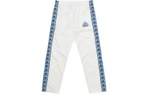 Palace Вязаные спортивные штаны X Kappa, унисекс, белые, умеренно прямого кроя