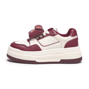 Женские кроссовки для скейтбординга с низким верхом из износостойкой нескользящей ткани Disney x CNY New Year Limited Collection Hotwind, 03 Beige