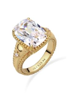 Elli Кольцо из серебра 925 пробы с золотым покрытием