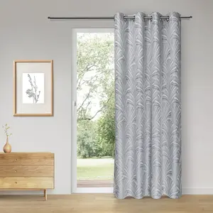 Штора Eddie с люверсами, 1 шт., самосборная штора с люверсами Eddie Gerster, серый