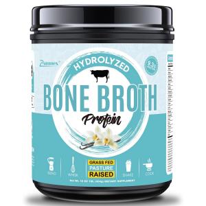 Коллаген Zammex Bone Broth Hydrolyzed Vanilla, 454 гр