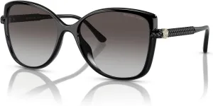 Женские солнцезащитные очки Michael Kors MK2181U Malta Universal Fit Butterfly, Black/Dark Grey Gradient