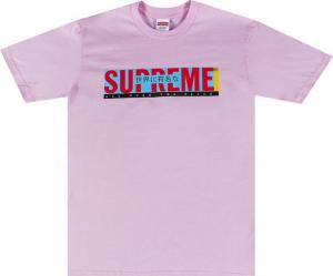 Футболка Supreme All Over Tee 'Light Pink', розовый