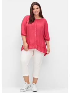 Блузка с короткими рукавами в цвете сорбет-розовый sheego