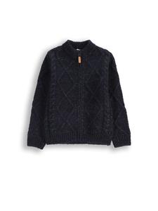 Кардиган с воротником-стойкой темно-синего цвета Coccodrillo