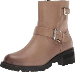 Женские ботильоны Lucky Brand Taini в стиле мото, Silver Cloud