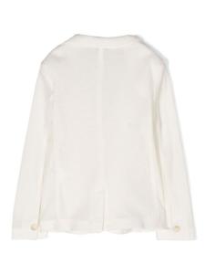 Paolo Pecora Kids однобортный пиджак, белый