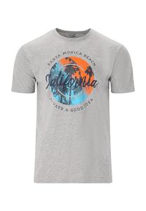 Футболка Edmund с классным принтом CRUZ, цвет Light Grey Melange