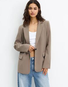 Базовый блейзер Pull&Bear в цвете Stone