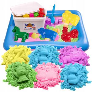 Bibimoon Kinetic Sand 6 кг Набор форм для песочницы Inna marka