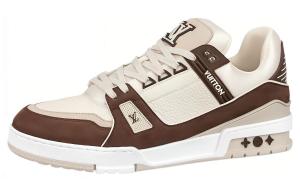 Кроссовки низкие для скейтборда женские коричневые LOUIS VUITTON