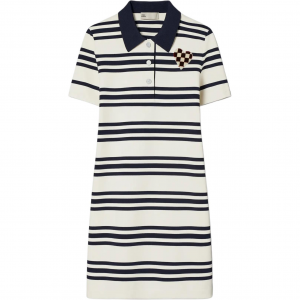 Женское платье с короткими рукавами Tory Burch, белый